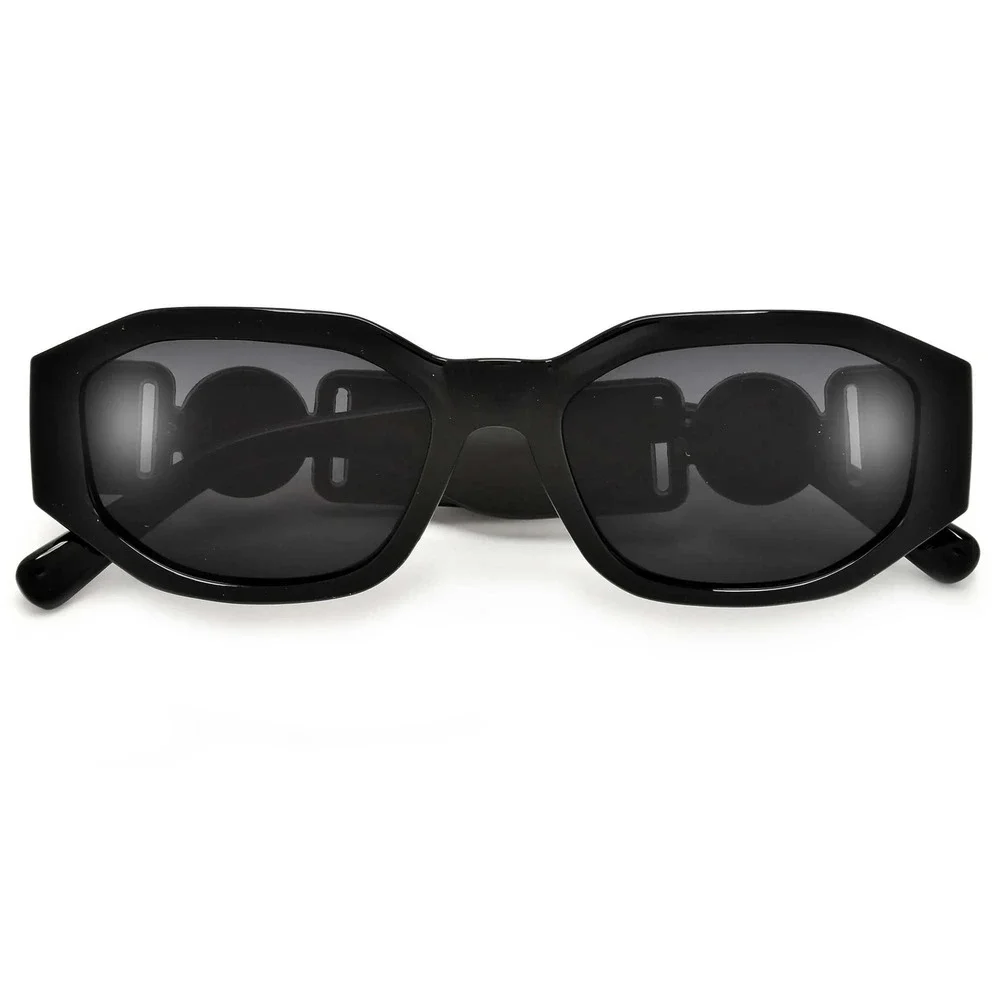 Women Unisex Sunglasses Square Black Lens Fashion‎ Designer Hip Hop Style